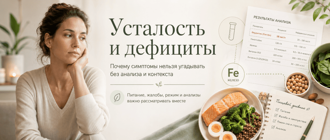 Какие анализы нужны нутрициологу: как дефициты связаны с энергией, аппетитом и питанием